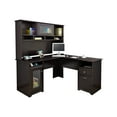 thumbnail image 1 of Bush Furniture Cabot Collection - Table - with hutch - L-shaped - espresso oak, 1 of 8