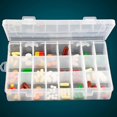 thumbnail image 4 of 2Pcs 10/24 Compartimiento De La Ranura Caja De Almacenamiento De La Joyería Píldora De La Joyería Organizador De Uñas Baoblaze Estuche de almacenamiento compartimentado, 4 of 8
