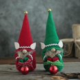 thumbnail image 5 of Decoración de muñeca enana de Navidad, anciano sin rostro, adornos colgantes para árbol de Navidad, regalos de decoración enana Gonk de Navidad (1 unidad, rojo), 5 of 5