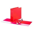 thumbnail image 2 of Economy Non-View Round Ring Binder, 3 Rings, 3" Capacity, 11 X 8.5, Red | Bundle of 10 Each, 2 of 6