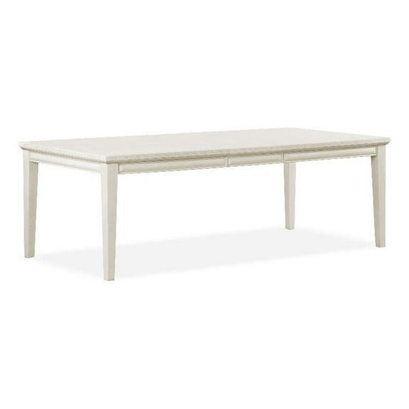 Furniture of America Arvin Wood Extendable Dining Table in White