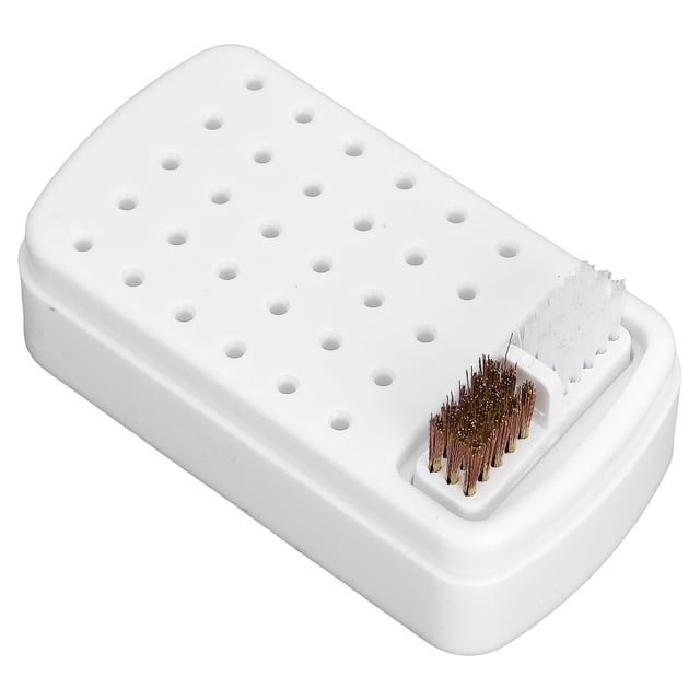 Soporte Para Brocas De Uñas, Organizador De Contenedores De Almacenamiento A Prueba De Polvo Con 30 Agujeros Para Uso Doméstico O Salón De Uñas