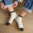 thumbnail image 3 of Fuzoiu Rabbit And Carrot Print Adult Socks, Crew Moisture-wicking Socks, Unisex Cushion Crew Socks,Casual Sports Ankle Socks, 3 of 7