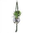 thumbnail image 2 of Colgador de macramé para plantas, soporte para plantas de interior y exterior, para colgar plantas en macetas y flores (verde militar), 2 of 6