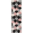 thumbnail image 6 of Well Woven Hilda Blush Pink Modern Geometric Circles Boxes Runner Rug (2'7" x 7'3"), 6 of 8