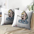 thumbnail image 3 of LALILO Throw Pillow Covers Cute Unicorn Art Cartoon Nursery Cushion Cover 18" x 18", 753 Pack, 3 of 6