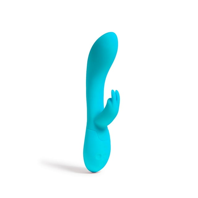 Platanomelón - Vibrador Conejito Efecto Calor con 3 Intensidades y 7 Patrones, Sumergible y Recargable - Lucas Azul