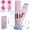 Pink, variant on Zorpupoa 2 In 1 Hair Trimmer for Bikini Women Dual Head Cordless Body Hair Shaver IPX5 Waterproof Rechargeable Hair Razor Wet Dry Use for Bikini Underarm Leg Arm Body Face Pink