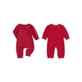 thumbnail image 6 of BemeyourBBs Baby Girls Jumpsuit Romper Newborn Coming Home Outfit Long Sleeve Doll Collar Frills Romper Fall Winter Spring Baby Essentials Clthes, 6 of 9