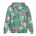 thumbnail image 2 of SCRAWLGOD Mushroom Woman Zipper Hoodies for Women Oversized Sweatshirt with Hood Long Sleeve Ladies Hoodies Zip Front Size XS Casual Sportswear Hoodie Women Travel, 2 of 7