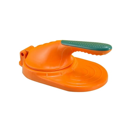 

EDFRWWS Manual Dumpling Skin Mold Kitchen Lazy Jiaozi Maker Dough Press (Orange)
