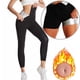 thumbnail image 1 of Pantalones de yoga para mujer, pantalones de cintura alta para el abdomen, pantalones moldeadores del cuerpo, paquete de sauna y fitness, 1 of 5