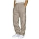 thumbnail image 1 of Pantalones largos para hombre con cordón, cintura elástica, color liso, bolsillos, sudaderas japonesas para hombre, 1 of 5