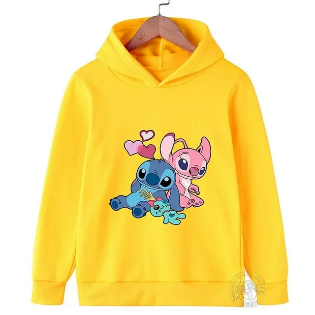 Printemps Automne Disney Stitch Mode de Rue Chandail pour Garçons et Filles Chandail de Sport pour Enfants Extérieur Enfants Chandail à Capuchon Couleur de l'Image12 140