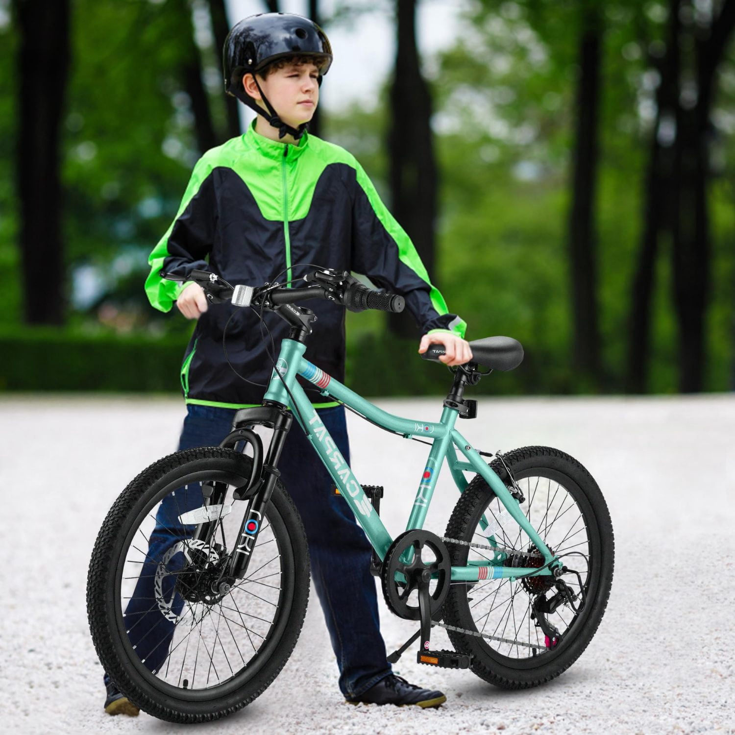 Ambifirner 20" City Bike with Adjustable Saddle & Kickstand Steel Frame