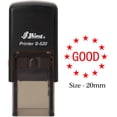 thumbnail image 1 of eloria Good Symbol Red Ink Self Inking Rubber Stamp Office & Commercial Use Office Stationary, 1 of 1