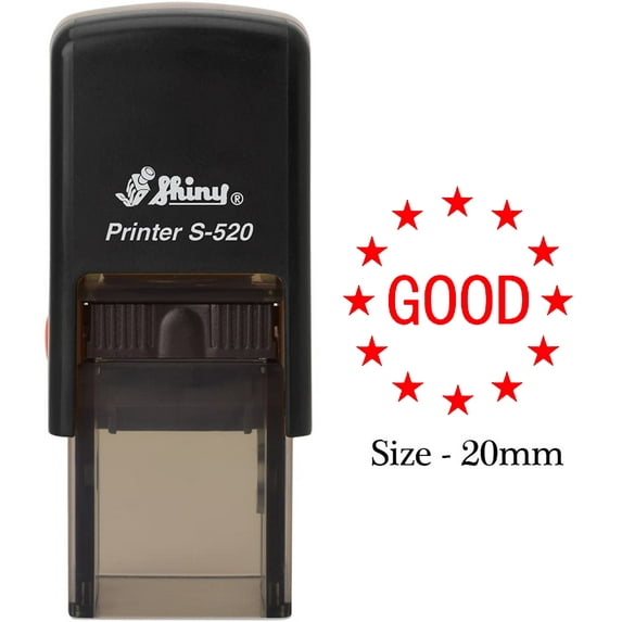 eloria Good Symbol Red Ink Self Inking Rubber Stamp Office & Commercial Use Office Stationary