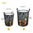 thumbnail image 5 of Fotbe Various Herbs And Spices In Spoons Laundry Basket with Handles, Waterproof Large Laundry Hamper, Wash Bag for Corner Dorm, Rolling Laundry Basket with Handles-Medium, 5 of 8