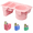 Pink, variant on Top Cup Holder Tray for Bogg Bag X Large, EVA Half Topper Organizer Insert with Cup and Phone Holder, Compatible with 40oz Tumbler, Waterproof Beach Tote Bag Accessory