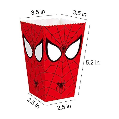20 Cajas para Palomitas de Araña - Cajas para Favor de la Fiesta de Araña Cajas de Regalo HYOUNINGF HYOUNINGF