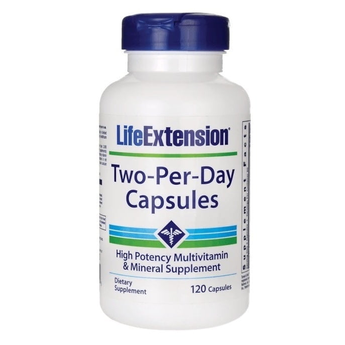 Life Extension one-per-Day Multivitamin. Life Extension two-per-Day Multivitamin 120 Tab. Life Extension two-per-Day Multivitamin 60tab. 2 per day