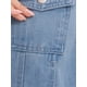 thumbnail image 5 of CHAQUETA DE JEAN CORTA PARA MUJERES INSPIRE CHIC SIN COLLAR 2025 CHAQUETAS DE DENIM DE MANGA LARGA XL AZUL CLARO, 5 of 6