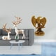 thumbnail image 2 of Reno europeo y escultura coleccionable, artesanía para amantes de los ciervos y estatua, obra de arte, adorno decorativo para estanterías, hogar, come, 2 of 8