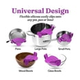thumbnail image 3 of Kitchen Wide Mouth Water Filter Pot Side Drain Stop Pan And Pasta Filter - Adjustable For Pots, Pan, 3 of 5