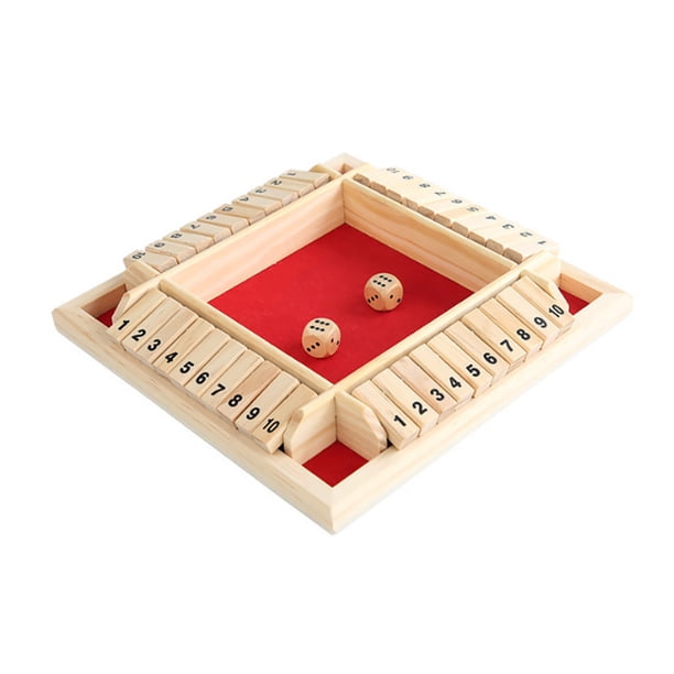 Juego de mesa "Cierra la caja", juego educativo de estrategia con dados, para 2-4 jugadores, niños, adultos, fiestas familiares, interactivo, de madera.