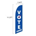 thumbnail image 6 of Vispronet Vote Here Feather Flag Kit 2 Pack Bundle, 13.5ft Voting Flag with Ground Stakes & Pole Sets, 6 of 6