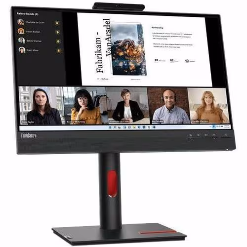 thumbnail image 2 of Lenovo ThinkCentre TIO22GEN5 22", 1920 x 1080, Black, 12N8GAR1US, 2 of 5