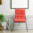 thumbnail image 4 of Costway 22''x44'' High Back Chair Cushion Patio Seating Pad Red and Orange, 4 of 12