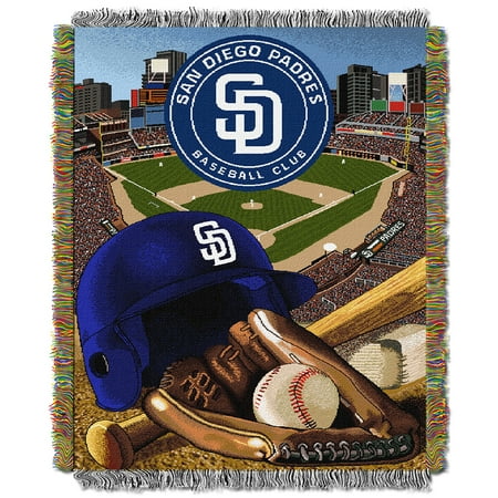 San Diego Padres MLB Woven Tapestry Throw (Home Field Advantage) (48
