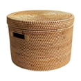 thumbnail image 2 of Cesta de almacenamiento de ratán, cesta decorativa para la colada, cesta portátil para la colada, cesta de juguetes, organizador para sala de juegos,, 2 of 7
