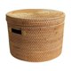 thumbnail image 2 of Cesta de almacenamiento tejida, cesta de ratán, cesto para ropa, caja de almacenamiento portátil multifuncional, organizador de artículos diversos, 2 of 7