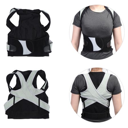 6Sizes Adult Students Posture Shoulder Back Corrector Lumbar Waist Support Correction Belt, Back Support Belt, Shoulder Support (Best Medicine For Bad Allergies)