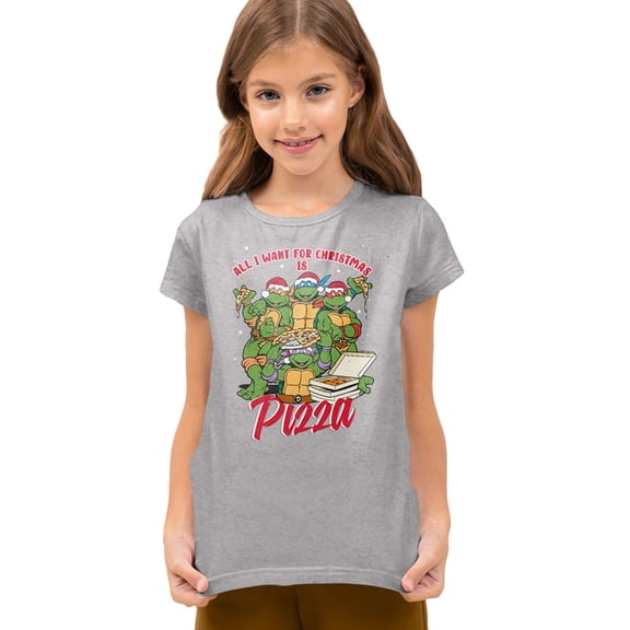 Teenage Mutant Ninja Turtles Christmas Pizza Kids T Shirtfor Youth Toddler Boys and Girls