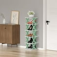 6 Tier Narrow Shoe Rack, Small Vertical Shoe Stand, Space Saving DIY