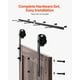 thumbnail image 5 of VEVOR Kit de Herrajes para Puerta Corrediza de Granero de Acero al Carbono Riel de 2 m para Una Sola Puerta Ancho de 91,44-101,6 cm Espesor de 34,92-44,45 mm Carga de 150 kg para Hogar, Negro, 5 of 9