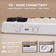 thumbnail image 3 of ATTACK SHARK M86 Tri-mode Gasket Mechanical Keyboard 75% Tri-Mode Wireless Gaming Keyboard, Side Print PBT Keycap, Hot-Swappable, 3 of 8