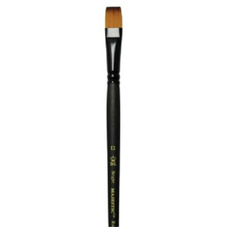(Price/EA)Royal & Langnickel R4100B-12 Best Majestic Taklon Acrylic and Oil Brush Bright (Best Heated Brush Uk)