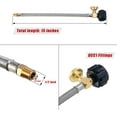 thumbnail image 2 of Gowinsee RV Propane Hoses with Gauge Stainless Steel Braided Connector, 15 Inch, 2 Packs, 2 of 7