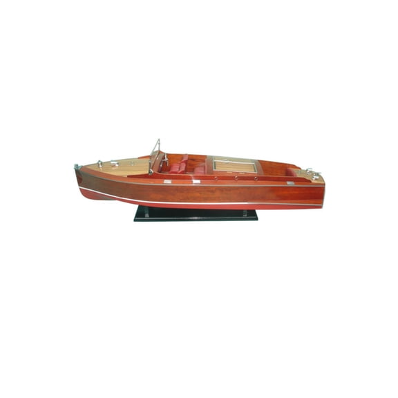 Old Modern Handicrafts Chris Craft Runabout Painted Ready for RC Medium Speedboat Model