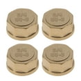 thumbnail image 1 of Accesorios de tubería de latón Unique Bargains 3/4" tapón de rosca interna hembra (engrosado octagonal) 0.57" 4 piezas, 1 of 7