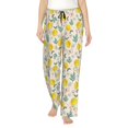 thumbnail image 2 of Picia Flowers and Butterflies Womens Soft Woven Cotton Elastic Waistband Sleep Pajama Pant Lounge Sleep Pant With Pockets And Drawstring-XX-Large, 2 of 9