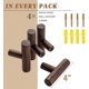 thumbnail image 4 of Trä 4Pack Klädkrok Väggmonterad, Naturligt Enkel Trä Klädspinnar Väggmonterad Vintage Single Organizer Hängare Trä Klädhängare, 4 of 5