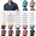 thumbnail image 3 of Workout Shirts for Men,Men Collar Shirt Short Sleeve Golf Shirt Solid Color Slim Fit Shirts Casual Business T-Shirts Running Athletic Tee, 3 of 9