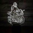 thumbnail image 3 of Luz nocturna LED de motocicleta, 16 colores, control remoto y toque inteligente, lámpara de noche con ilusión 3D regulable, 3 of 5
