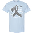 thumbnail image 3 of Inktastic Love, Care, Cure Parkinson's Awareness with Gray Ribbon T-Shirt, 3 of 5