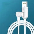 thumbnail image 3 of axGear 3Ft Micro USB Cable Right Angle Fast Charging with Socket (White Only), 3 of 5